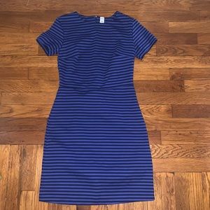 XS Old Navy Knit Striped Dress.Blue & Black Stripes. Natural Waist with Zipper🔥